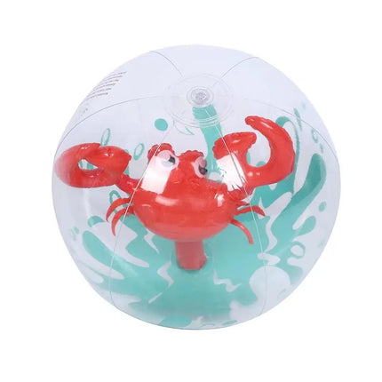 Inflatable Beach Animal 3D Ball for Lawn - Transparent Water Play Ball with Flamingo & Unicorn Designs Children's Outdoor Fun