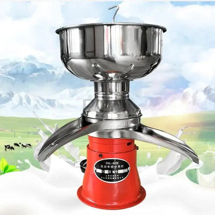 50L/H Electric Milk Cream Separator Household Butter Milk Skimming Machine Commercial Centrifugal Skimmer 304 Stainless Steel