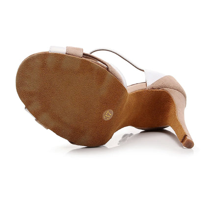 New Profession Latin Dance Shoes Large Size Suede Sole Indoor Training High Heels PU Jazz Salsa Ballroom Dance Sandals for Women