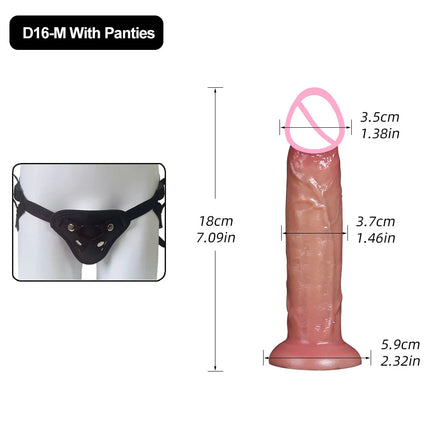 Realistic Silicone Dildo with Suction Cup G-Spot Anal Dildos Strap on Dick Butt Plug Masturbat Adult Sex Toys for Man Women 18+