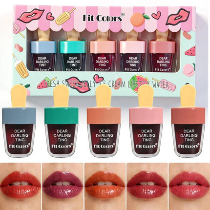 Moist Smooth Ice Cream Dyed Lipstick - Easy To Color Long-lasting Sweatproof No Cup Staining MakeupEssential Ice Cream Liptint
