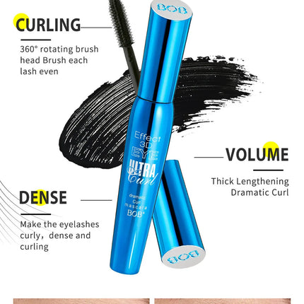 Makeup BOB Three-Dimensional Thick Beautiful Eye Black, Durable Waterproof, Sweat Proof, Non Smudging, Black Package In English
