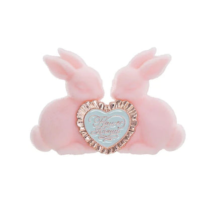 Flower Knows Bunny Garden Series Blush Brush - Flower Knows Wool Loose Powder Highlighter Cosmetic Tool for Makeup
