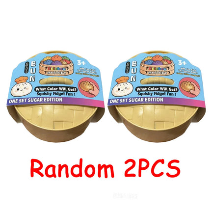 Premium Simulation Dumpling Soft Colorful Stress Relief Toy, Anti-Anxiety Fidget Gift for Adults to Relieve ADHD & Pressure