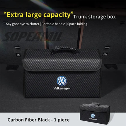 Volkswagen GTI Golf Arteon Tiguan Touareg Passat Polo Scirocco Jeeta CC Polo Car Trunk Storage Box Foldable Stowing Tidying Bag