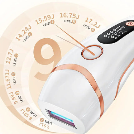 IPL Devices Hair Removal Laser 17J 999900 Light Pulses HR/SC/RA 9 Levels Whole Body Painless Hair Removal Home Use For Men Women