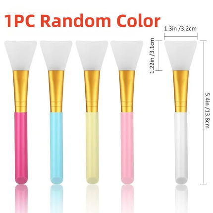 1-3PCS Color Silicone Mask Brush Flexible Facial Mud Applicator Body Lotion Cream Blending Cosmetics DIY Makeup Beauty Tools