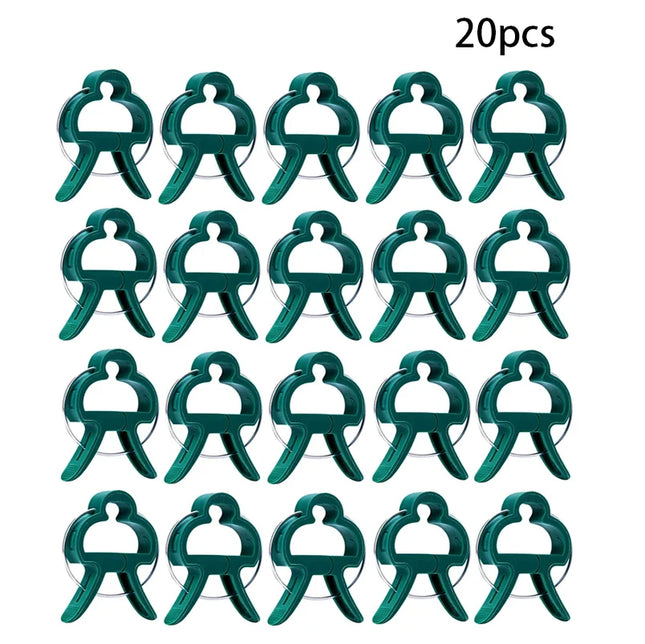 20Pcs Plant Fixed Clips Reusable Garden  Greenhouse Bracket for Fixed Plants Vine Flower  Seedling Stem Suppor t Garden Supplies