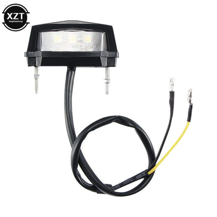 Nice Universal LED License Plate Light Taillight 12V for Motorcycle Sports Car Off-road Bicycle Scooter Mini License Plate Light