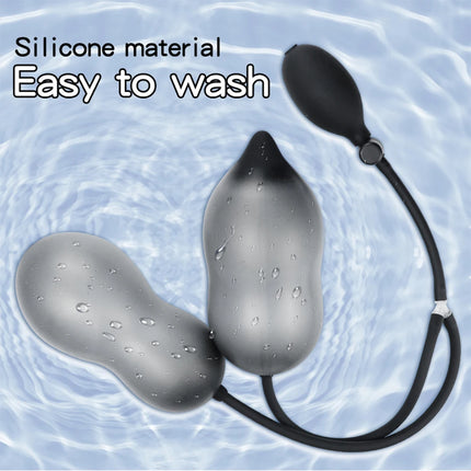 2 IN 1 Inflatable Anal Plug Expandable Dildo Pump Butt Plug Anal Dilator Bdsm Sex Toy Gay Prostate Massage For Anus Enlargement