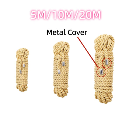 5M/10M/20M Shibari Accessory of Handcuffs Bondage Cotton Rope for Men Woman Fetish Slave Role Play Binder Restraint Touch Tie Up