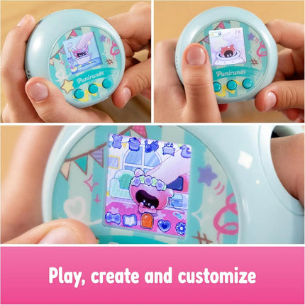 Spin Master Punirunes,Interactive Digital Toy with 55 Squishy Characters Inside,Reacts to Touch,Color Display, Kids Toys