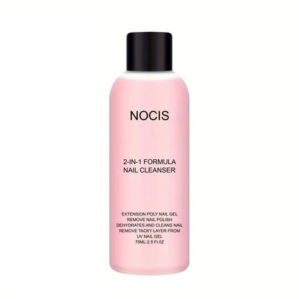 2in 1 Gel Cleanser for Nails & Polish Remover, Professional Slip Solution for Poly Gel Nails for & LED Gel, Anti-Stick Formula,