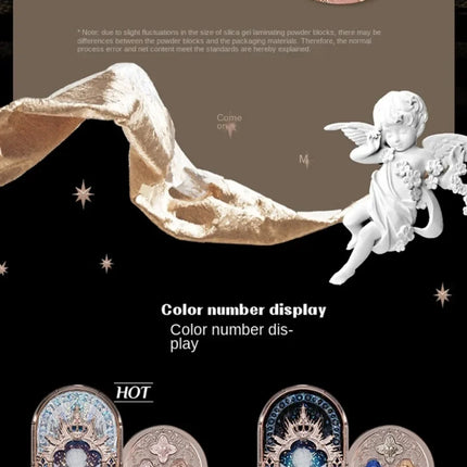 Little Angel Flower Knows Eyeshadow Palette Eye Glitter Make Up Palette Long Lasting 9 Color Eye Shadow For Girl And Women