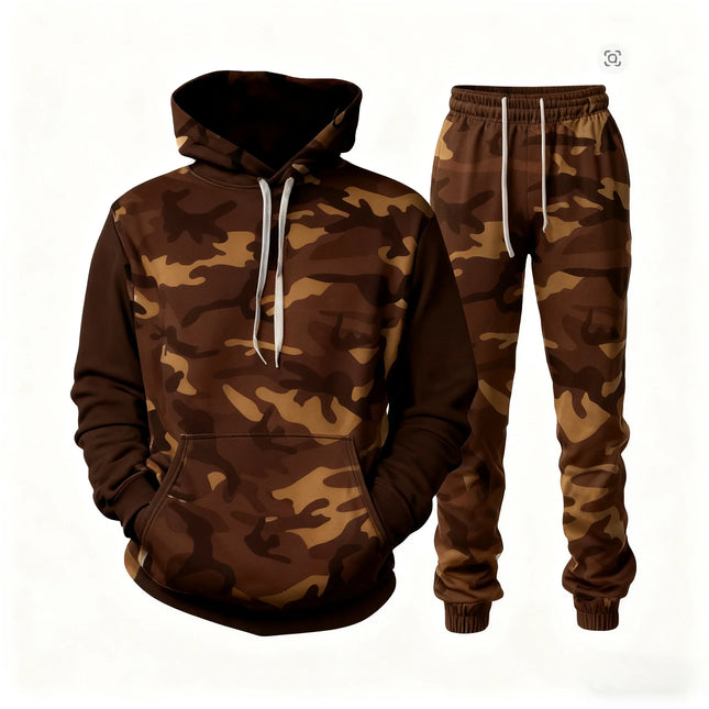 2026 Camouflage Hoodie Two Piece Hoodie Pant Sets Santa Claus 3d Print Set Men Women Fashion Hoodie+Pant Jogging Suits