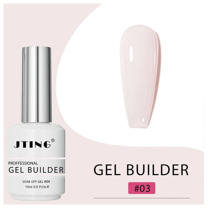JTING 1pc 15ml Professional Quality 16colors Biab Gel Builder in a Bottle Nail Extension Vegan Cruelty Free Gel Polish