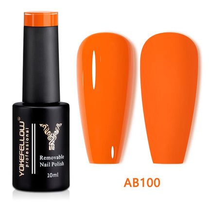 YOKEFELLOW 10ml Jelly Nude Gel Nail Polish High Quality Translucent Pink Nail Gel Varnish Soak Off UV Gel Polish Long Lasting