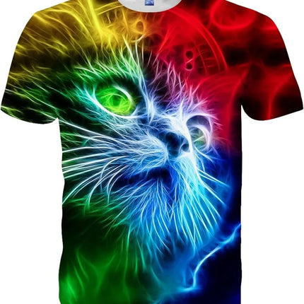 Mens Women Shirts 3D Printed T-Shirt Unisex Casual Short Sleeve Tops Tees for Adult
