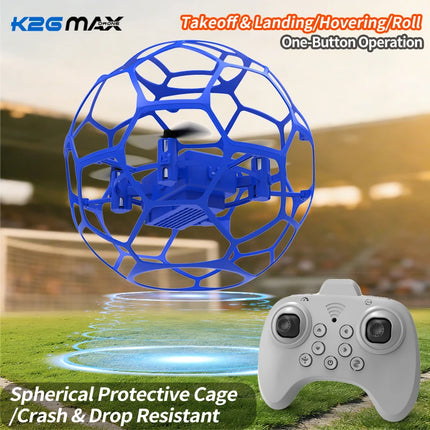 JCMO K26 MAX 2.4G RC Racing Football Drone 3D Full Protection Hovering Flight 360° Roll Remote Control Quadcopter For Kid Adult