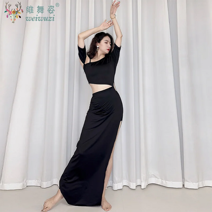 Belly Dancer Costume Women's Sexy Slimming Waist Revealing Dress Adult Oriental Belly Dancing Temperament  Practice Dresses