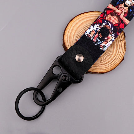 Anime Eye Eagle Beak Keychain Cartoon Character Wrist Lanyard Car Keyring Fashion Bag Accessory Manga Lover Collectible Gift