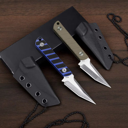 Stainless steel outdoor mini straight knife EDC high hardness  camping survival knife multi-purpose  knife
