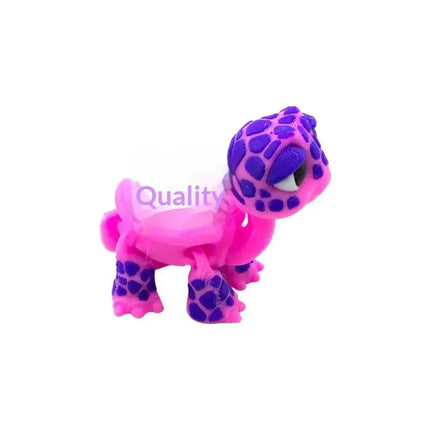 Simulated Turtle Model Plastic 3D Printed Cartoon Animal Toy Home Desk Decoration for Kids Learning Display