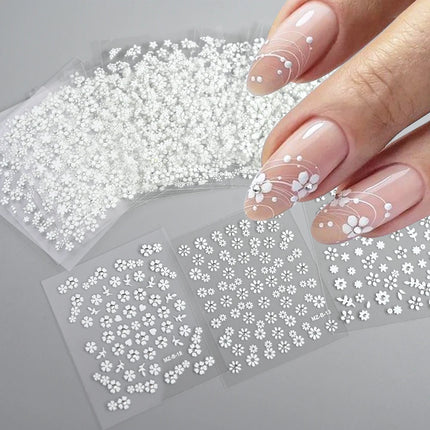 3D Flower Nail Art Stickers / Stickers Fleurs Ongles 3D