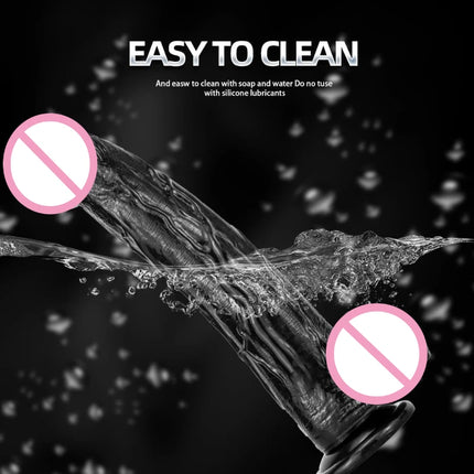 Realistic Dildo, Powerful Suction Cups for G-spot Stimulation and Anal Play,Ultra Soft Lifelike Fake Penis Dildos Adult Sex Toy