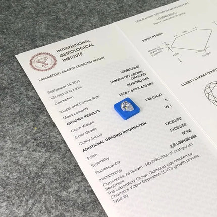 Pear Shape Lab Grown Diamonds With IGI Certificate CVD HPHT 1ct 1.5ct 2ct 2.5ct 3ct 5ct Laboratory Diamond Wholesale