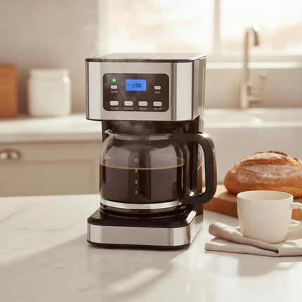 Automatic Pour-over Coffee Machine 24-Hour Timer Programmable Coffee Machine Kitchen Appliance Keep Warm 950W High Power