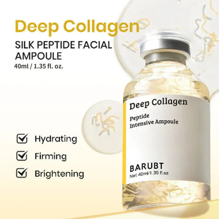 Korean Silk Collagen Peptide Ampoule Face Serum Set Anti-Wrinkle Firming Serum Lifting Moisturizer for Sagging Skin Care 40/50ml