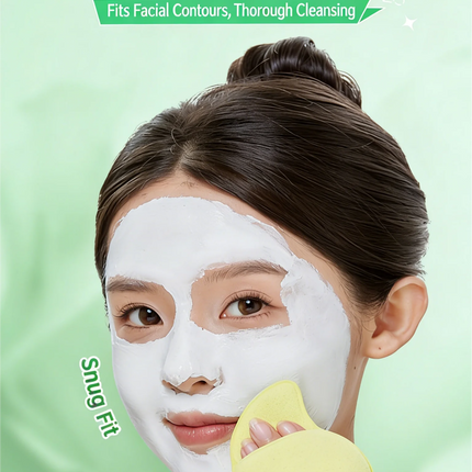 GECOMO Soft Thickened Facial Cleansing Puff Foaming Sponge for Deep Cleaning Gentle Face Wash Sponge