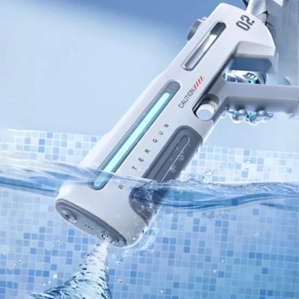 Wireless Electric Automatic Water Gun Large Capacity 8m Range Electric Burst Mode Summer Beach Outdoor Swimming Pool Toys