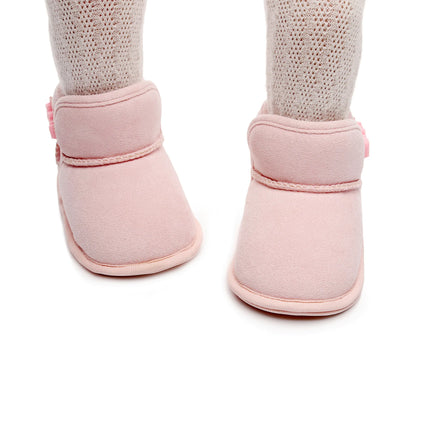 0-18Month Newborn Baby Girls Boys Winter Snow Boots Toddler Warm Plus Fleece Ankle Boots Non-slip Thickened Shoes
