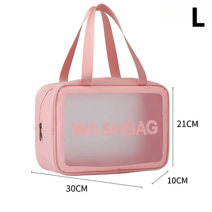 Portable Travel Wash Bag Female Transparent Waterproof Makeup Storage Pouch Large Capacity Cosmetic Organizer Beauty Women Case