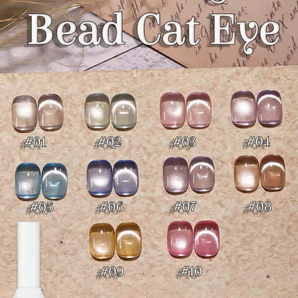 WS 10ML Silk Nude Crystal Cat Eye Gel Polish Magnetic Nail Polish Holographic Pink Cat Eye Gel Nail Polish Gel Gel Varnish