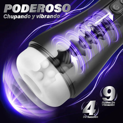 Mens Automatic Sucking Masturbator 9 Mode Vibrating Blowjob Penis Trainer Pocket Pussy Cock Glans Massager Adult Sex Machine Toy