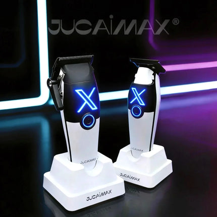 JUCAI X01 Professional Hair Clipper for Men Brushless Motor with Base Charger PHANTECHO2.0 DLCBlade Professional Barber Machines