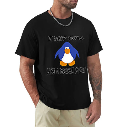 Club Penguin Swag T-Shirt graphic shirts custom shirt anime figures men's t-shirt tee shirts for men