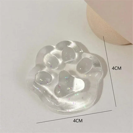 Sticky Cute Cat Cheese Bread Pinch Toy Pressure Relief Soft Fingertip Toy Relieving Squeeze Decompression Slow Rebound Toy