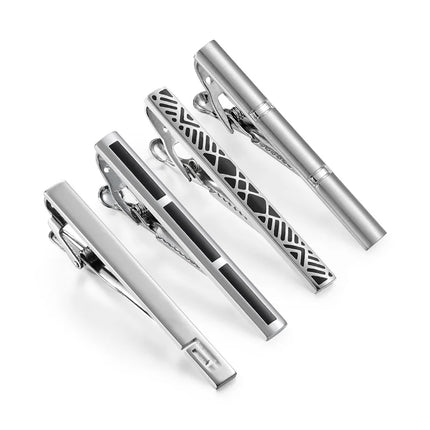 Minimalist Tie Clip For Men Tie Clip To Man Shirt Business Party Gift Box Jewelry Men's Cuff Luxury Man Fashion Cufflinks Lawyer
