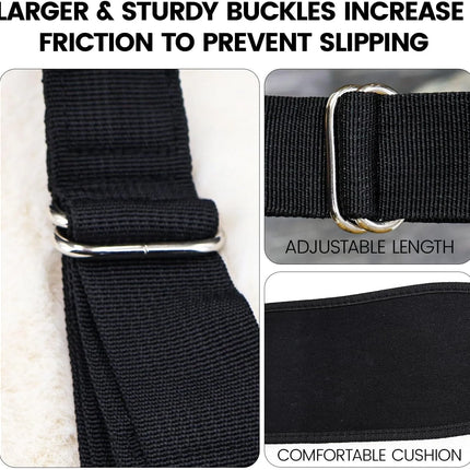 Sex Swing Adult Sex Toys Ceiling & Door Sex Swings BDSM Toy Set with Widened Thick Cushion Heavy Duty Hardware Buckle Adjustable Nylon Strap Comfortable Swing Sex Sling Hold up 400 lbs