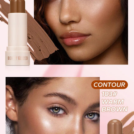 BEAUTY GLAZED multi-colour matte highlight blush stick glazed non-stick glass delicate and supple multi effect makeup