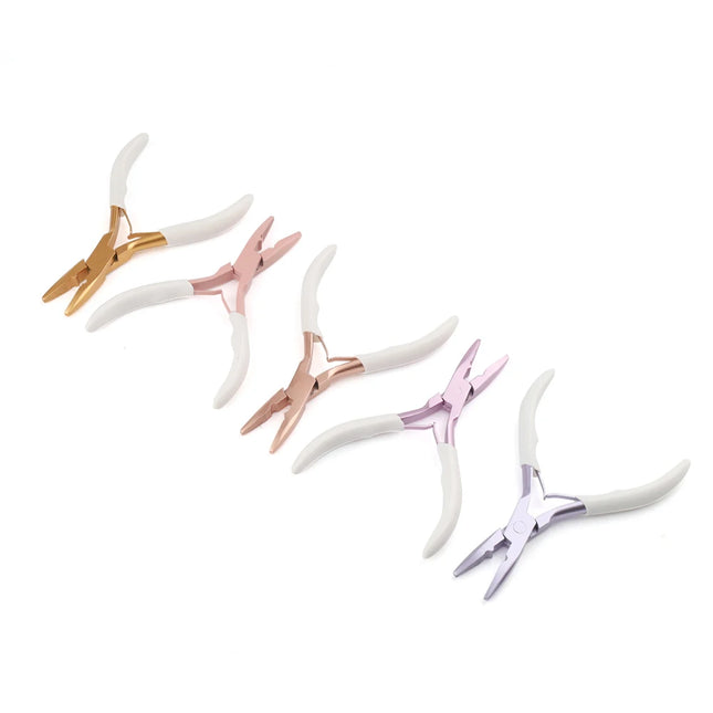 GlamorDove Anti-Slip Hair Extension Pliers - Stainless Steel Tool for Micro & Nano Rings, Keratin Bond Opening & Removal