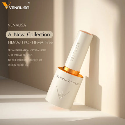 VENALISA 10ml Nail Gel Polish 108Colors HEMA/TPO Free UV LED SoakOff Long Lasting High Gloss Base TopCoat for Salon DIY Manicure