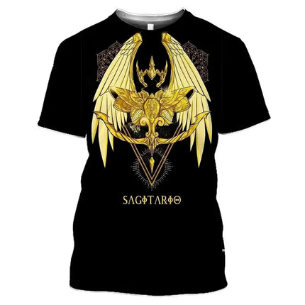 Summer Saint Seiya Anime 3D Printed T-Shirts Men Women Casual Fashion Oversized Short Sleeve T Shirt Male Tees Tops Man Clothing
