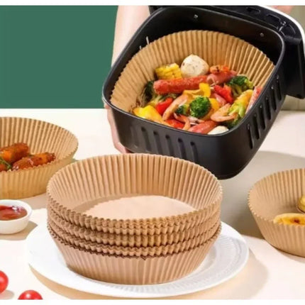 Square&Round&Rectangle Disposable Baking Paper Hot Air Fryer Paper Airfryer Cooking Baking Reusable Oven Food Waxed Paper Foil