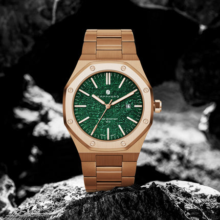 SAPPHERO Fashion Men's Watches Stainless Steel Business Watches Men's Waterproof Date Display Watches for Men