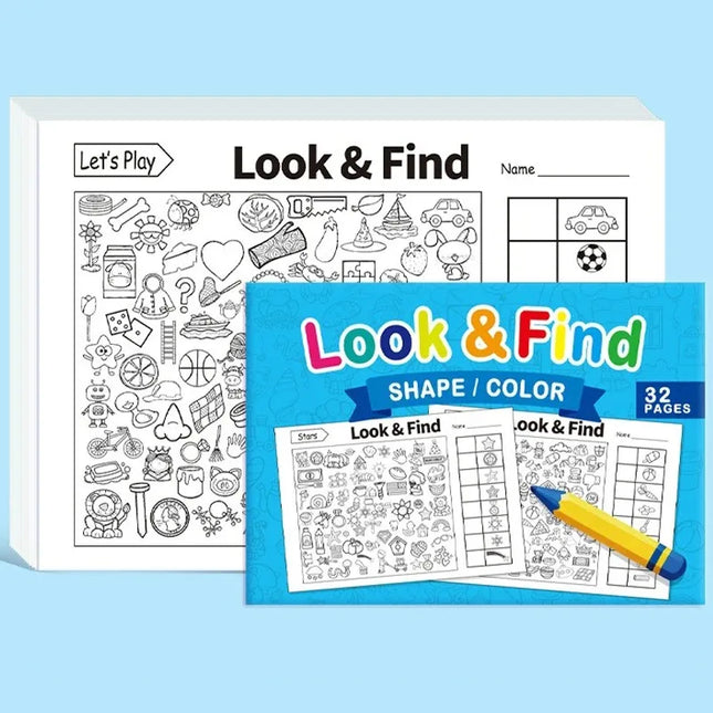 Drawing Book Coloring Book Interactive Activity for Look and Find Games 1000+ Patterns Searching for Hidden Items Game Toy Book